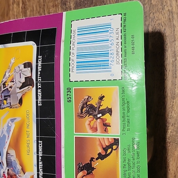 Kenner Aliens Scorpion Alien 1992 - Picture 8 of 9